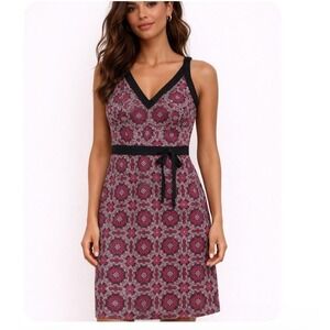 Ann Taylor LOFT Women's Cotton Floral Print V Neck Sleeveless‎ Dress Size 6